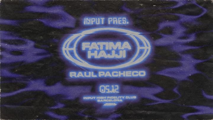 Cover for event: INPUT pres. FATIMA HAJJI
