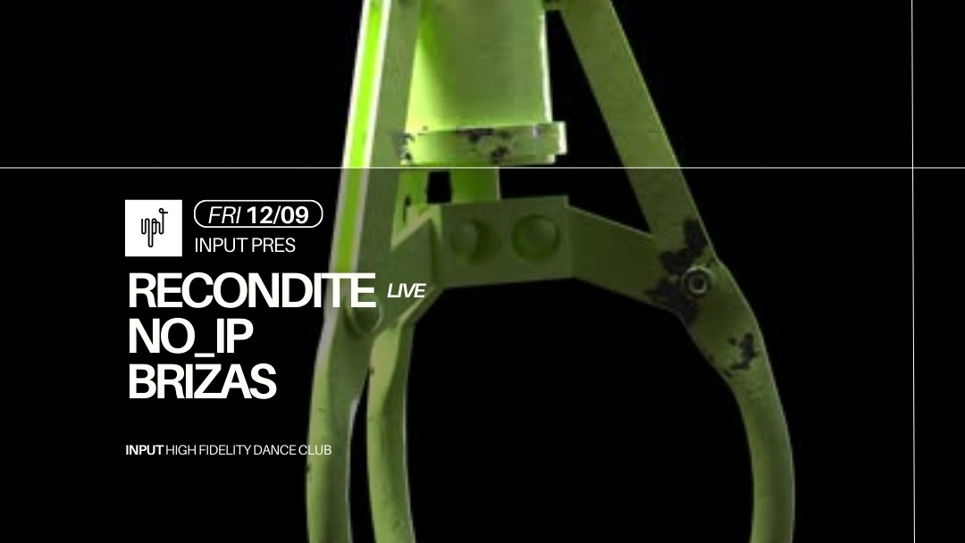 INPUT pres. Recondite LIVE image