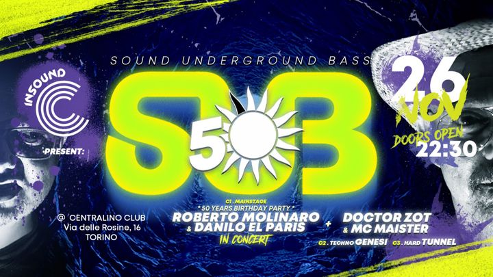Cover for event: INSOUND pres. SUB / MOLINARO 50 B-day Party / GENESI C2 @ Centralino Club