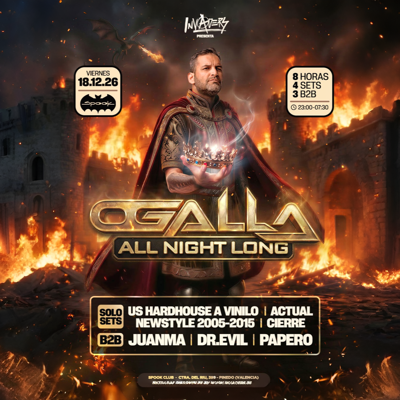 INVADERS pres. OGALLA ALL NIGHT LONG, a Spook