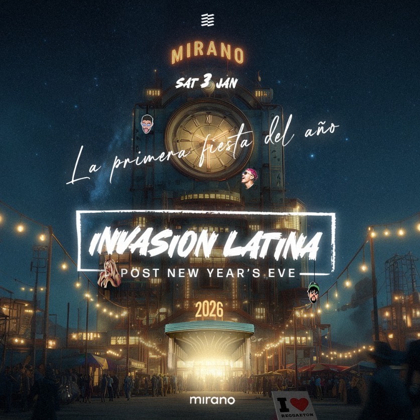 INVASION LATINA - La primera del 2026 - SAT 03 JAN - Mirano Brussels