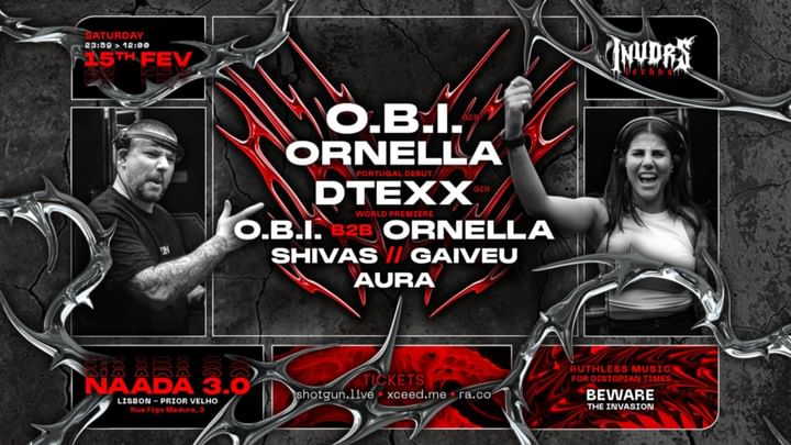 Cover for event: INVDRS : O.B.I, ORNELLA & DTEXX @ NAADA 3.0 