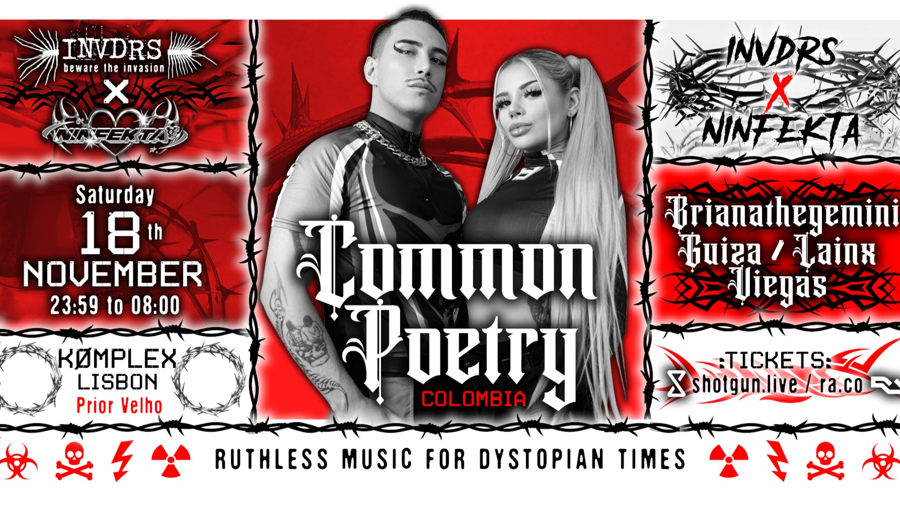 INVDRS x NINFEKTA \ Common Poetry @ Komplex lisbon image