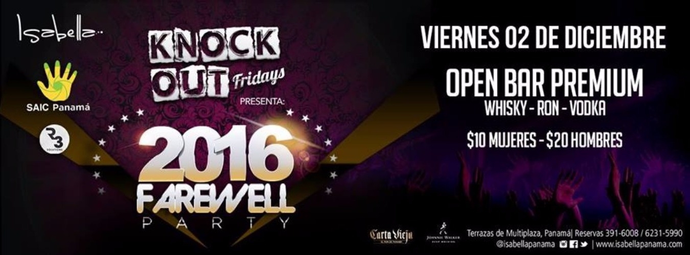 Isabella Knockout Fridays 2016 Farewell Party image