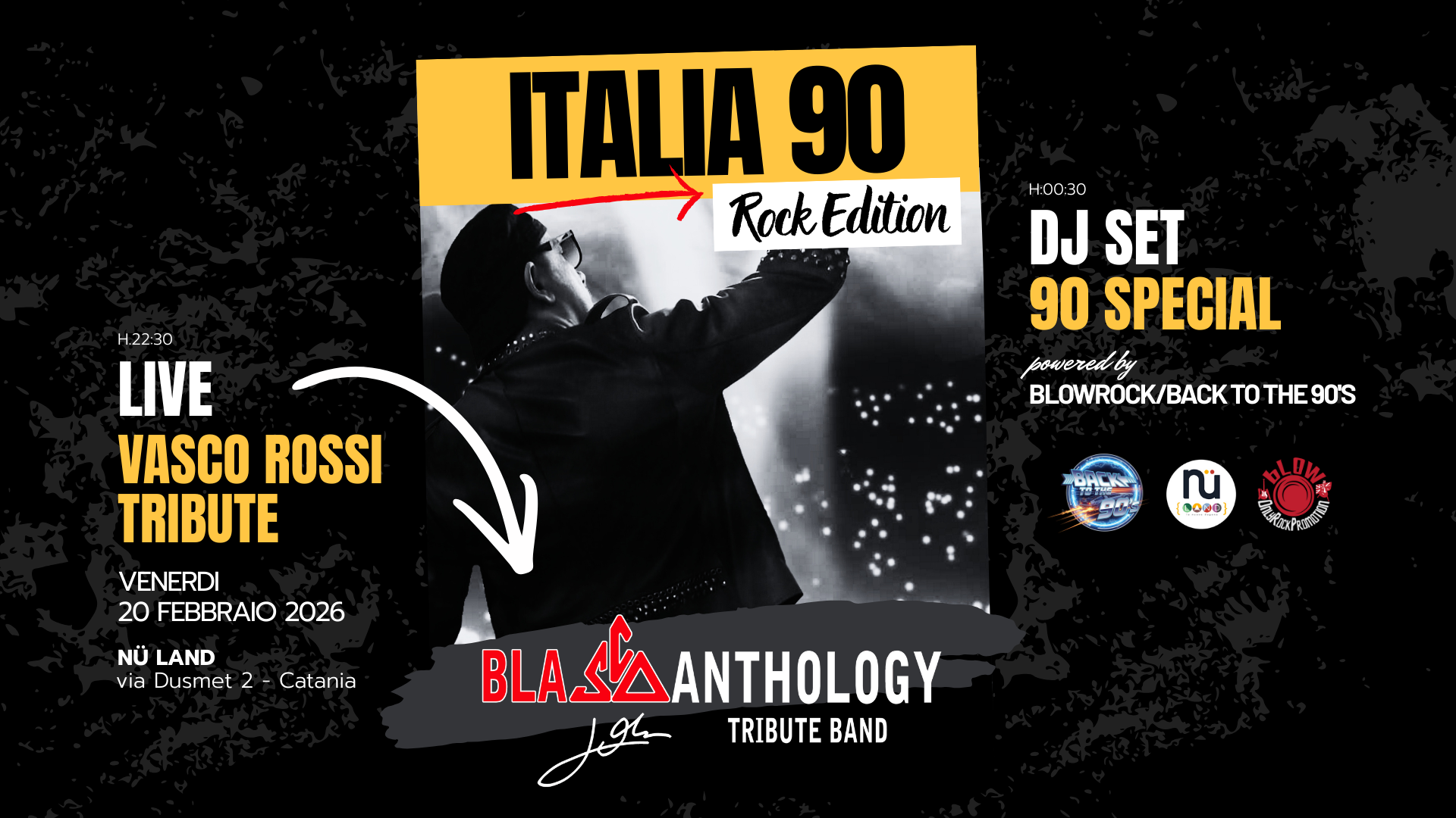 ITALIA 90 ROCK EDITION | LIVE VASCO ROSSI TRIBUTE + DJ SET 90 SPECIAL image
