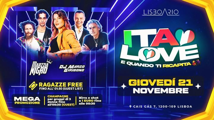 Cover for event: ITALOVE - Italian Party 21 NOV