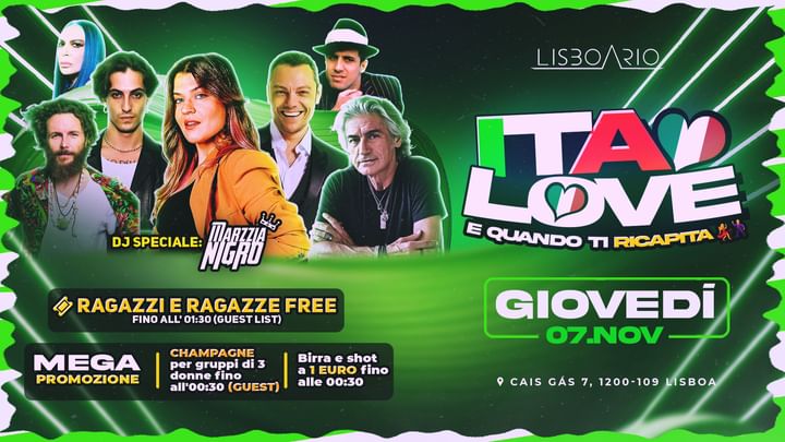 Cover for event: ITALOVE - Italian Party 7 NOV