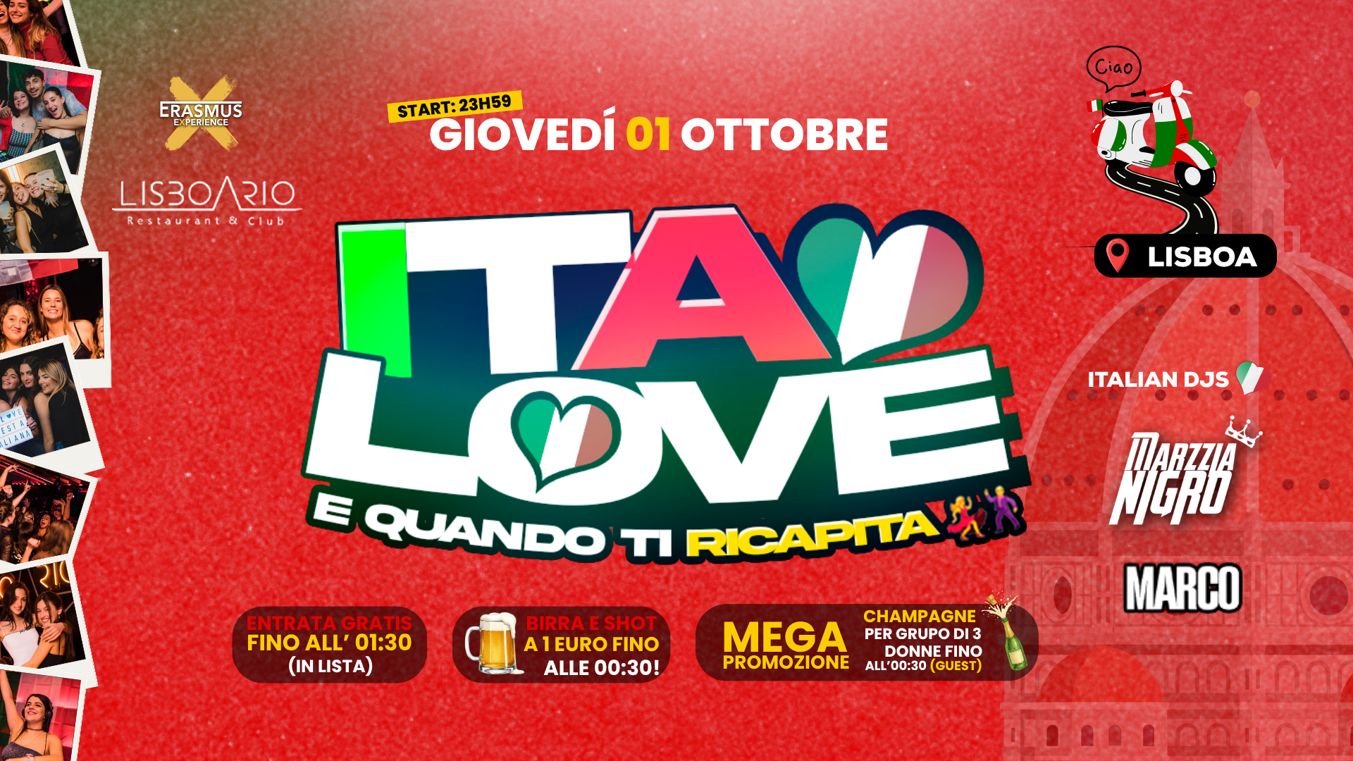 ITALOVE 🇮🇹 - Italian Party | FREE ENTRANCE (men & women) until 1:00am |  image