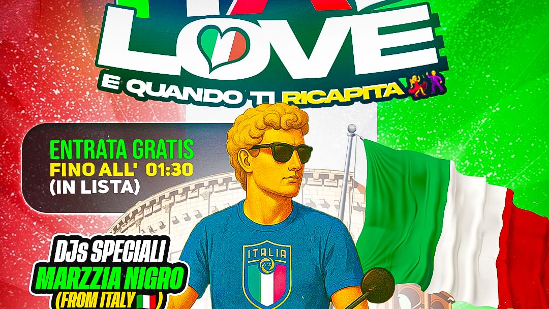 ITALOVE - Italian Party June 5th event cover