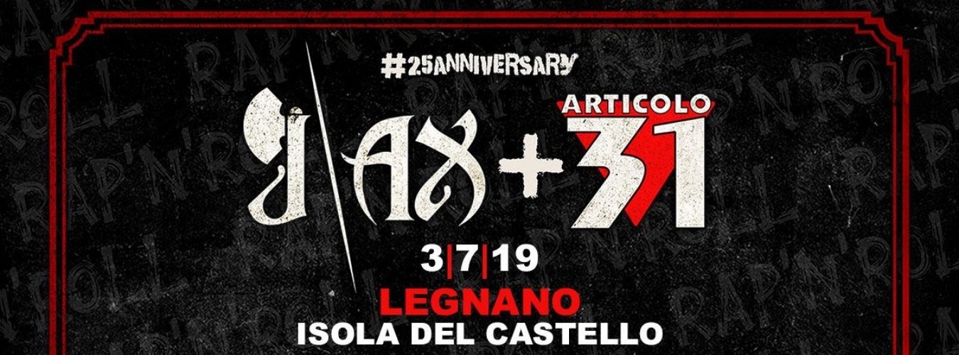 J-AX + Articolo 31 | Special Guest - Mr.Rain #rugbysound19 image