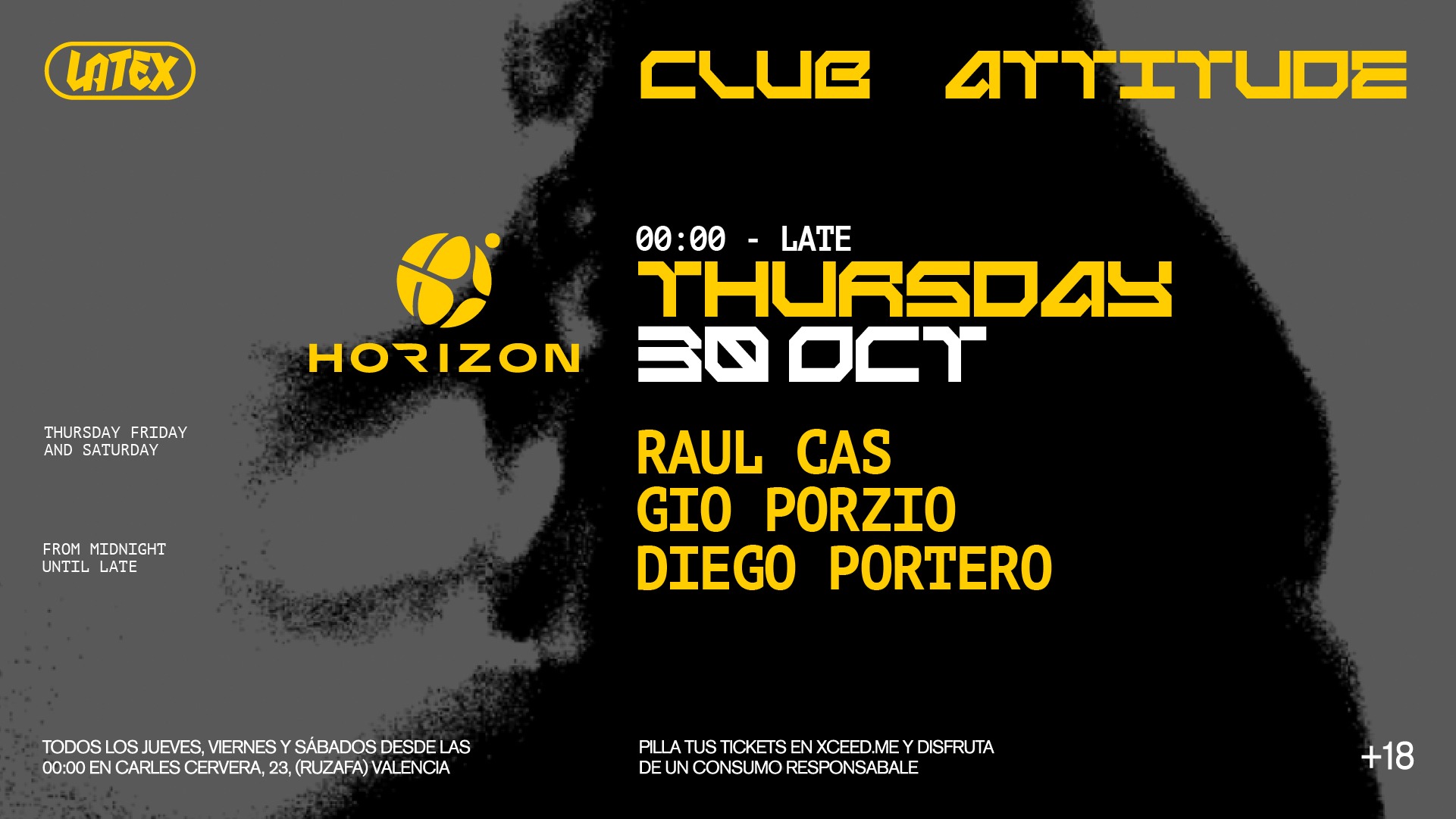 J30/10 // HORIZON: RAUL CASTAÑO + ISMA GARRIDO + DIEGO PORTERO en LATEX image