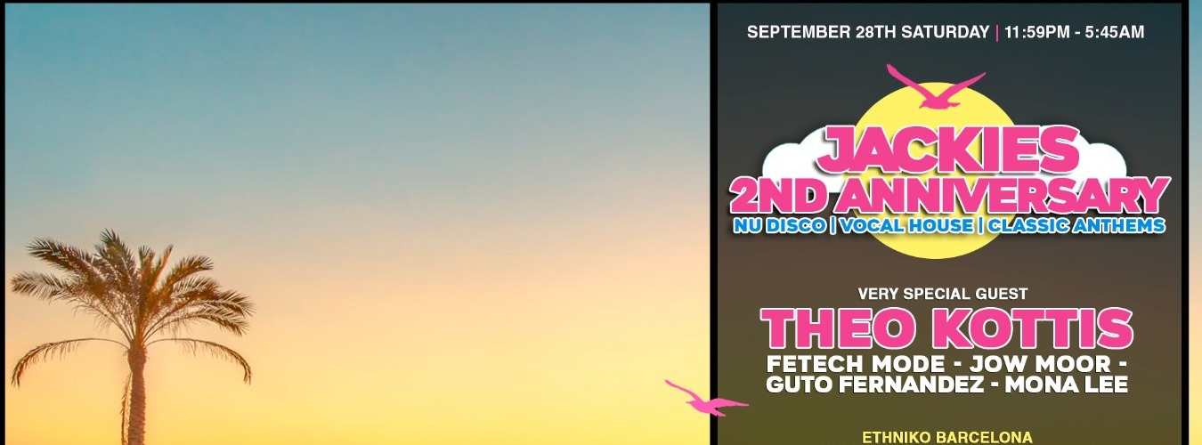 Jackies 2nd anniversary w Theo Kottis - A House Music Experience image