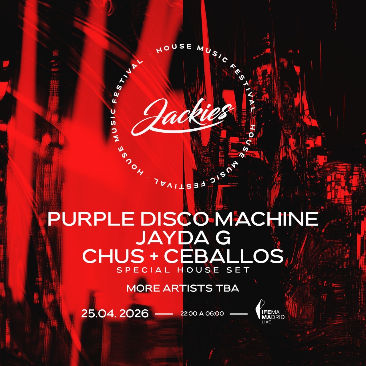 Jackies Madrid Festival House Music 2026 w/ Purple Disco Machine image