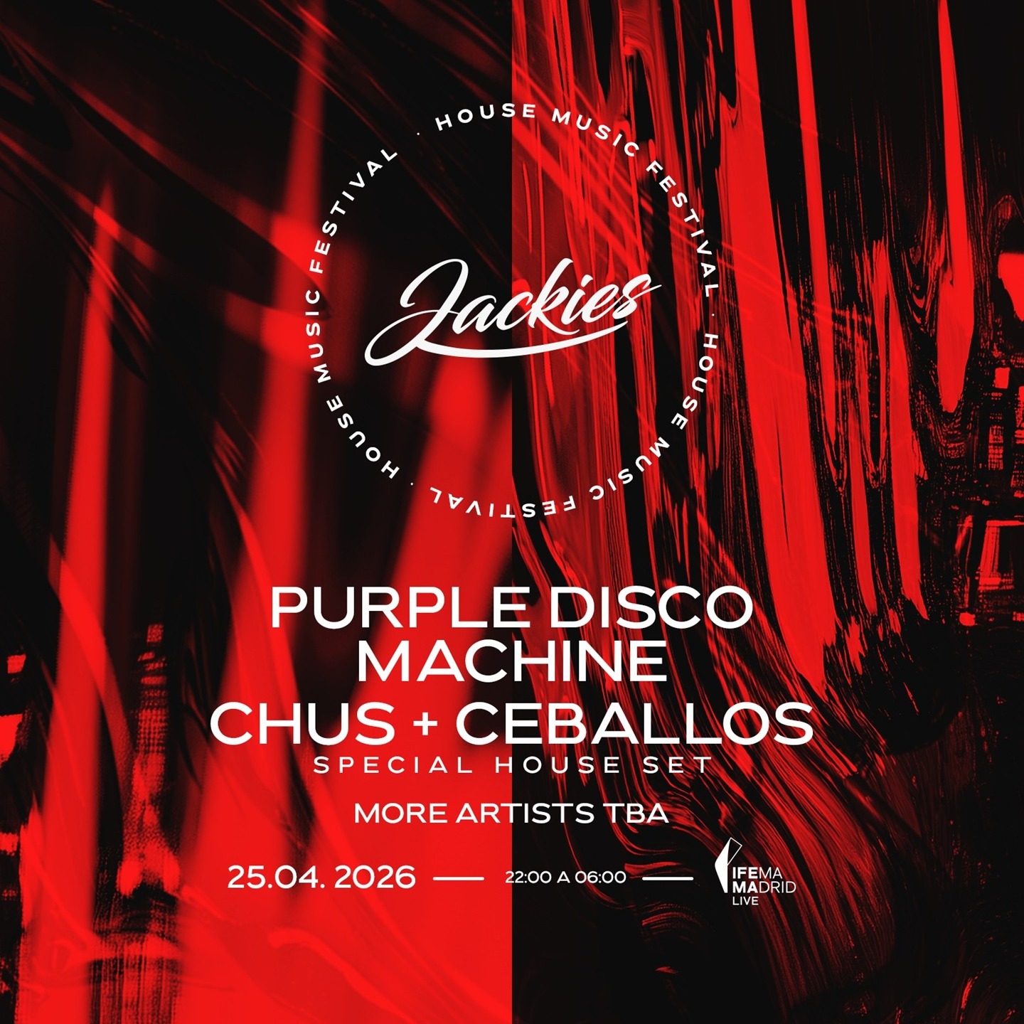 Jackies Madrid Festival House Music 2026 w/ Purple Disco Machine image