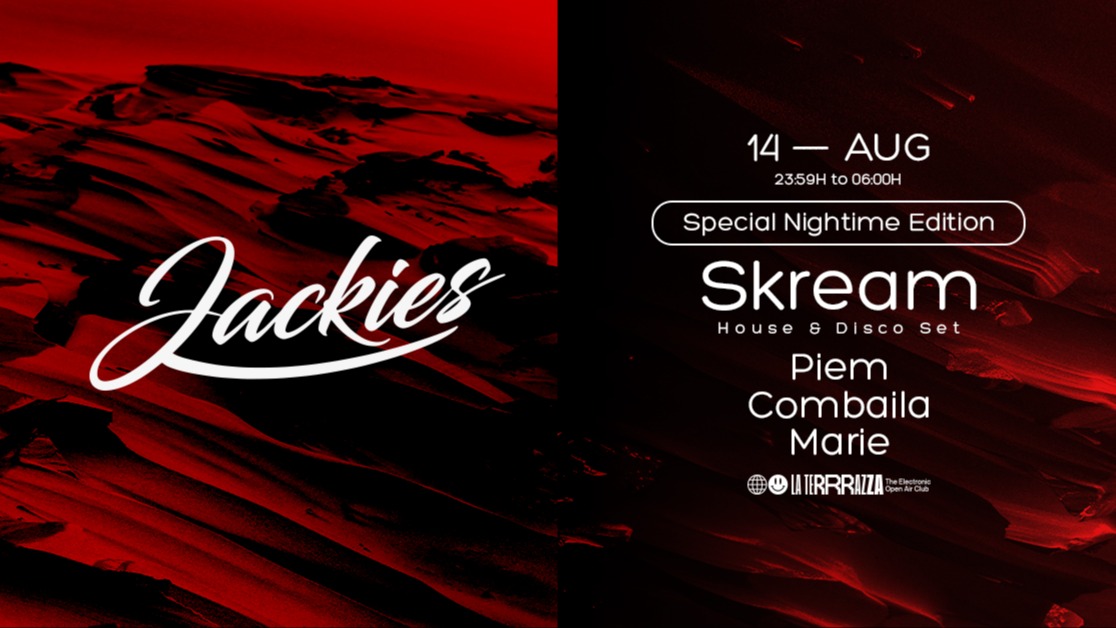 JACKIES Open Air Nightime w/ Skream (House&Disco Set) at La Terrrazza image
