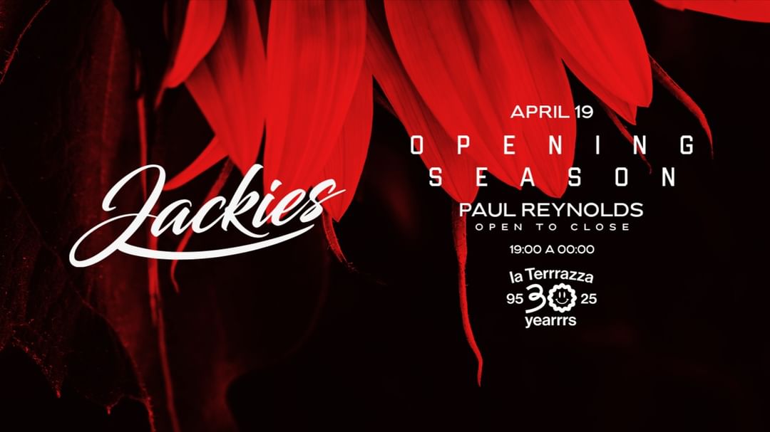 SOLD OUT * JACKIES - Opening Party '25 at La Terrrazza-Eventplakat