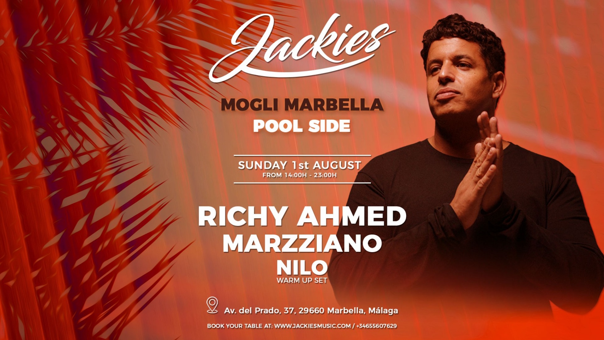 *JACKIES Poolside pres: Richy Ahmed / Marzziano at Mogli Marbella image