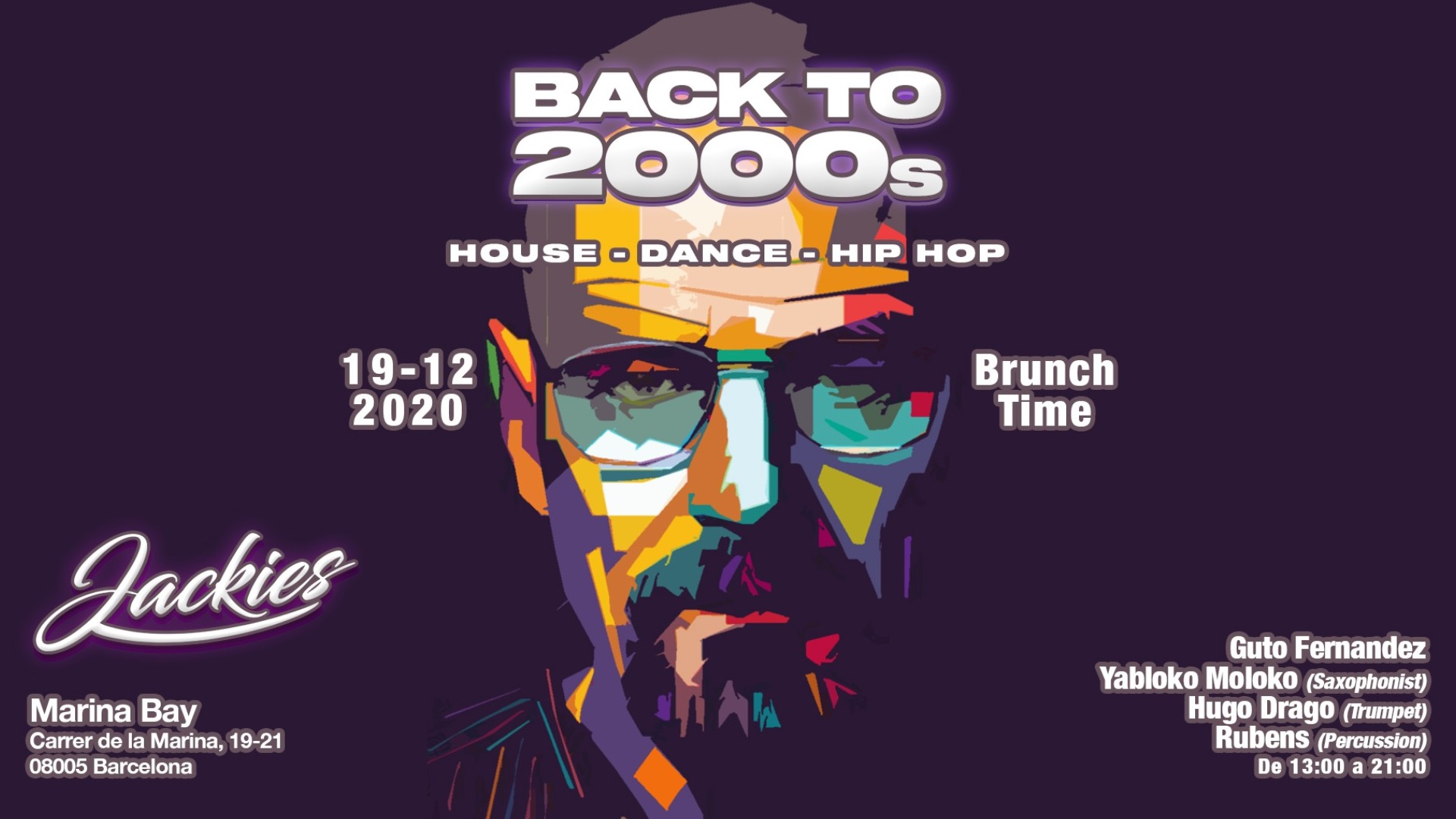 Jackies pres: Back to 00' - Dance, House & Hits (Djs, Saxo, Trumpet & Percusion Live) image