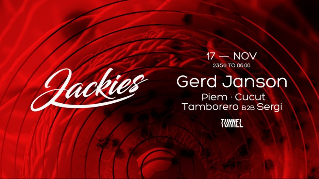 Capa do evento Jackies pres: Gerd Janson at Tunnel
