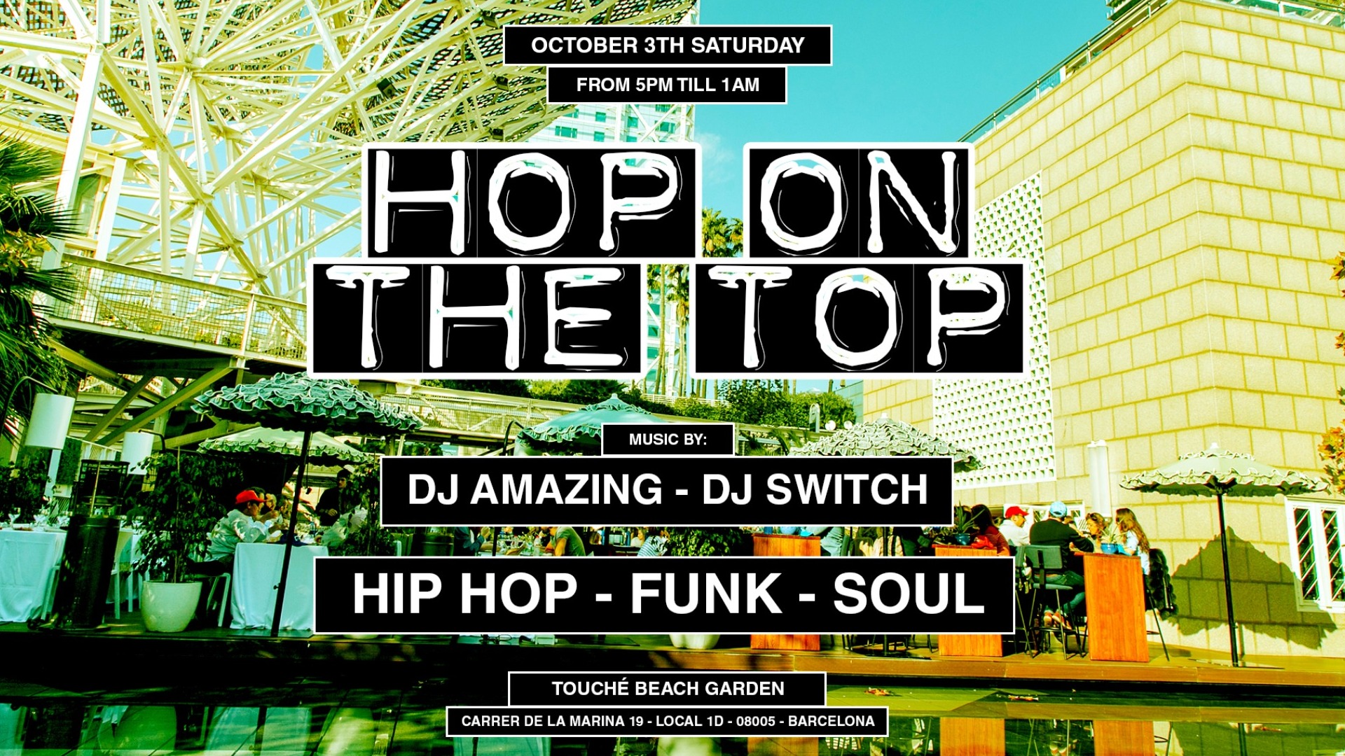 Jackies pres: Hop On The Top - Hip Hop, Funk & Soul