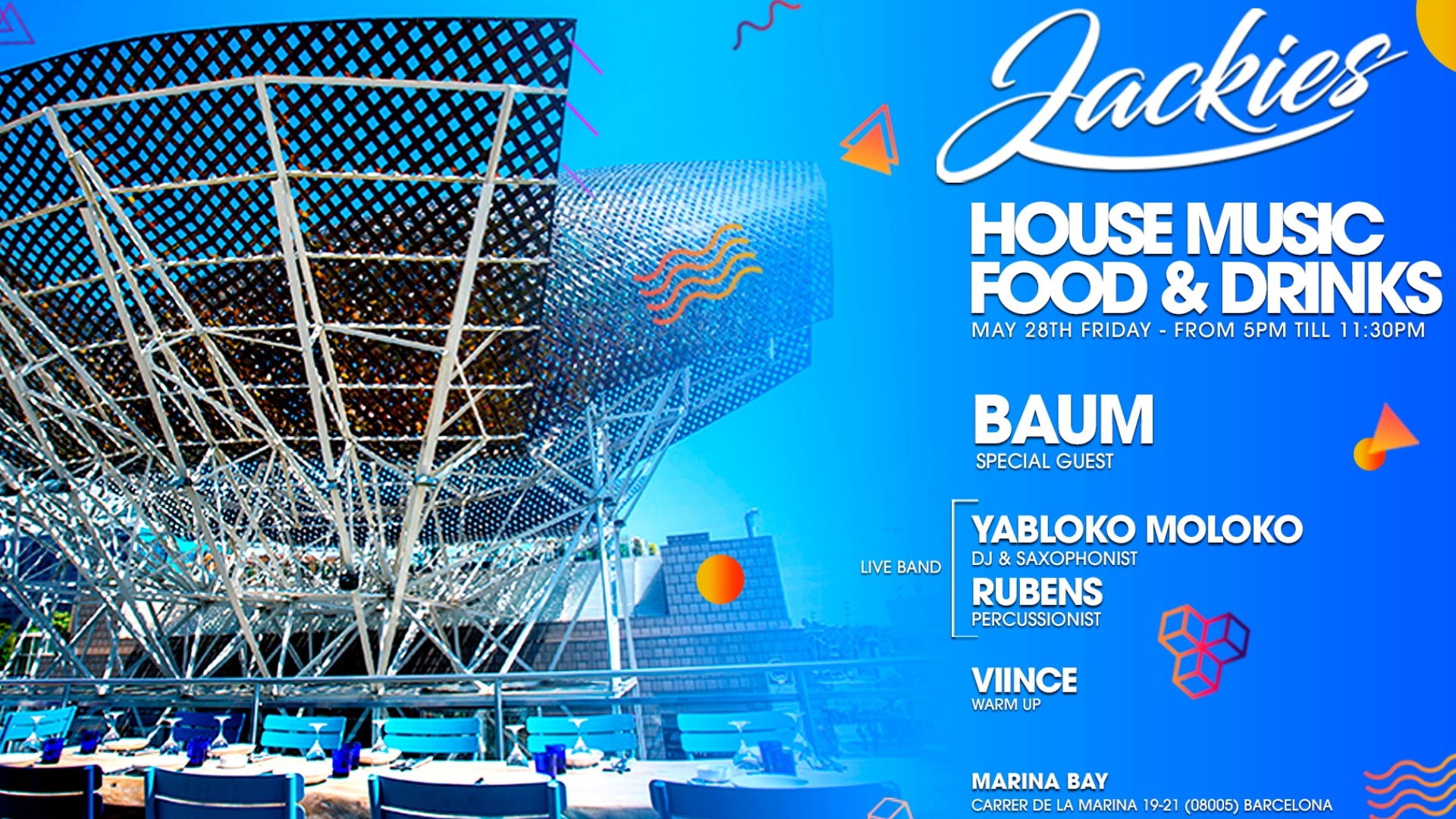 JACKIES pres: House Music with Baum (Dj's / Saxo, Synth + Percussion Live) image