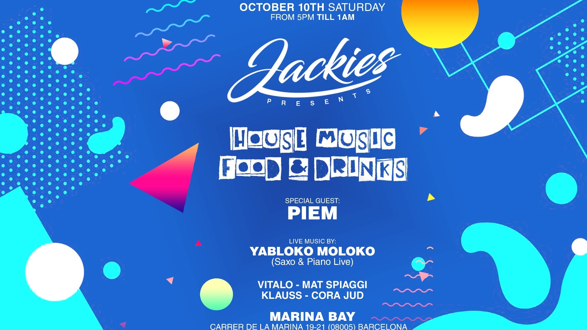 Jackies Pres: House Music with Piem at Marina Bay image