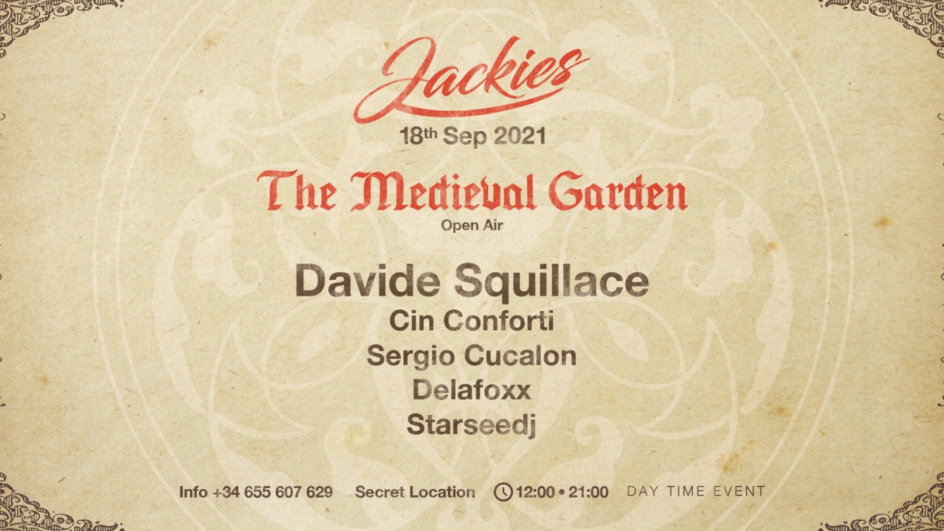 JACKIES pres: The Medieval Garden with Davide Squillace image