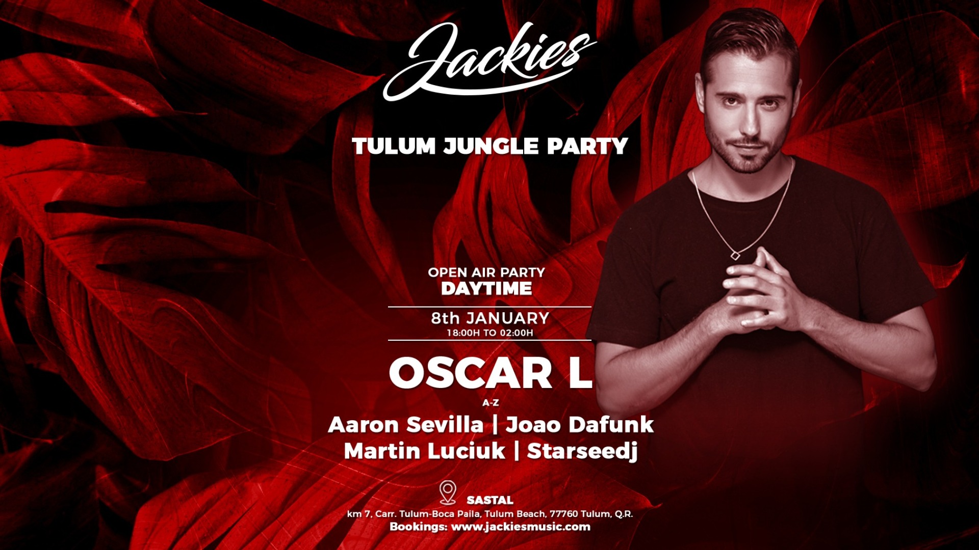 JACKIES Tulum pres: Oscar L - Jungle Party at Sastal image