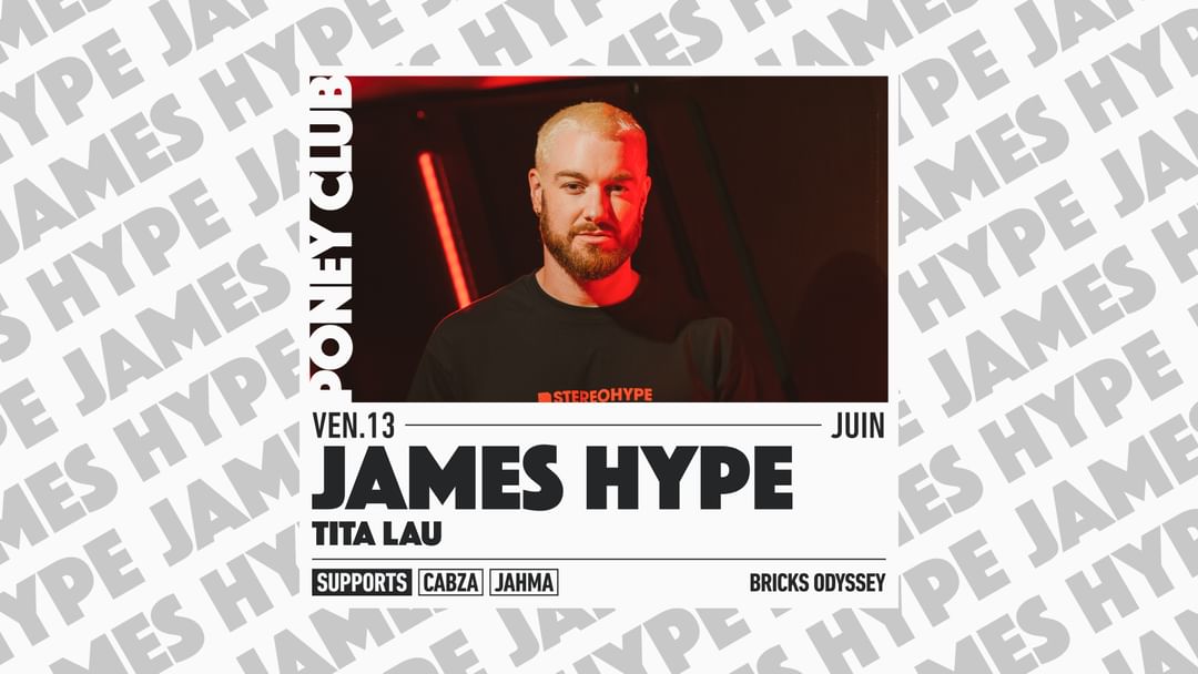 Cartel del evento JAMES HYPE 