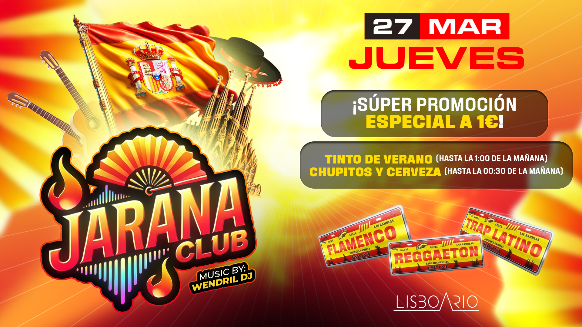 JARANA CLUB | Flamenco| Reggaeton | Trap latino -  FREE entrance until 1:30am 