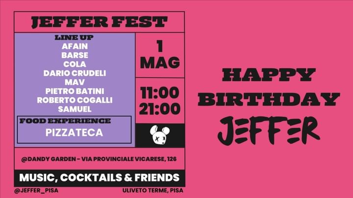 Cover for event: JEFFER FEST - HAPPY BIRTHDAY