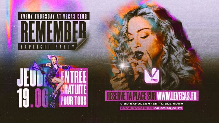 Cover for event: JEUDI - REMEMBER 