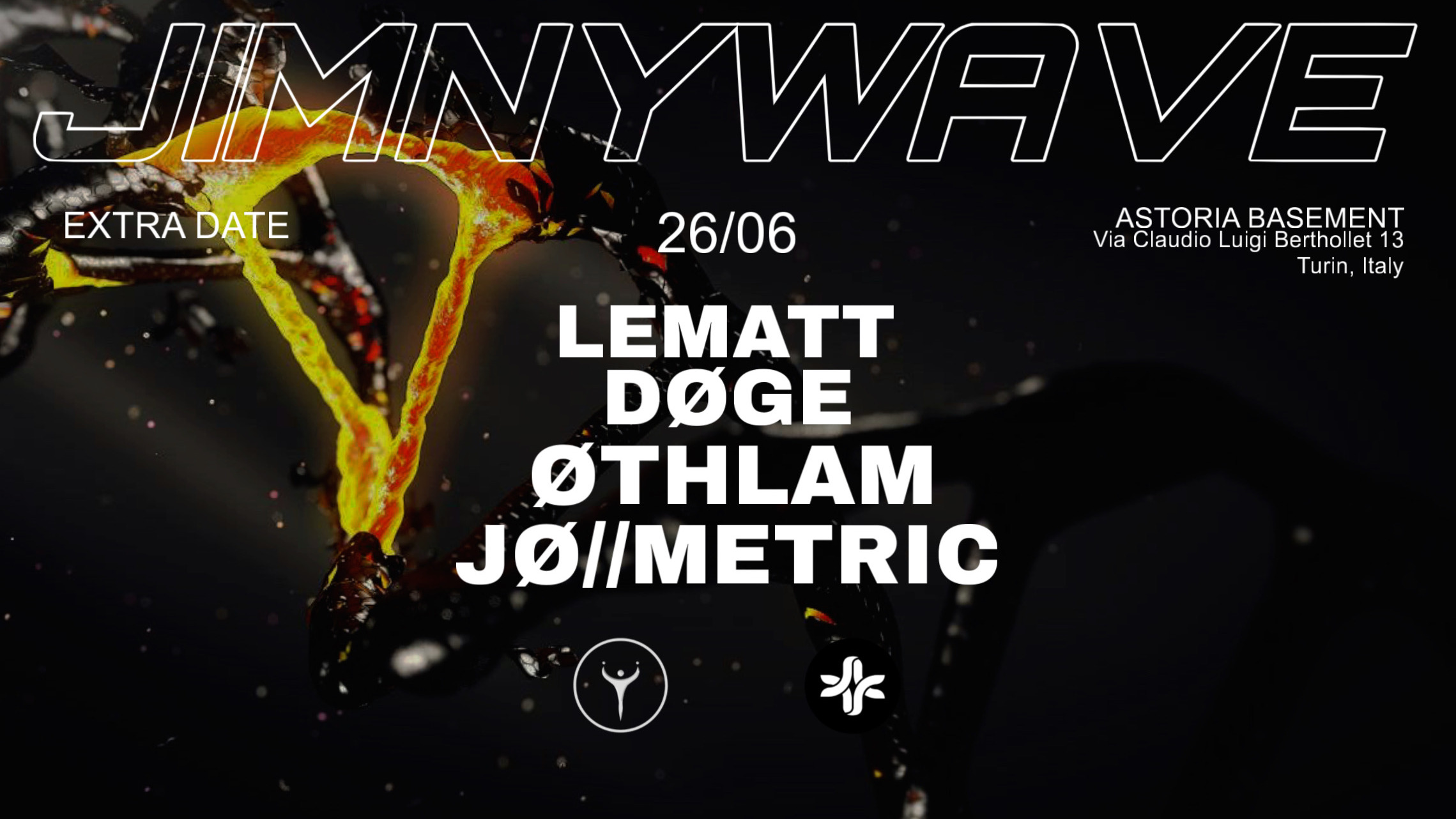 JIMNY WAVE AFTERBURN 'EXTRA DATE': LEMATT, DØGE, ØTHLAM, JØ//METRIC at Astoria  image