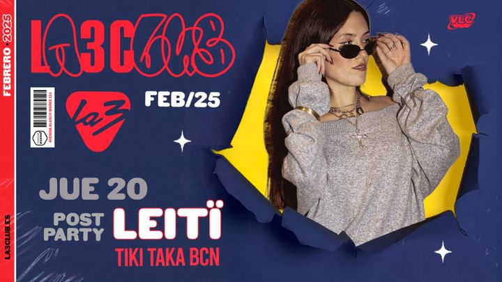 Cover for event: JUEVES 20 | TIKITAKA BCN + DJ AIR ( from Leïti Sene )