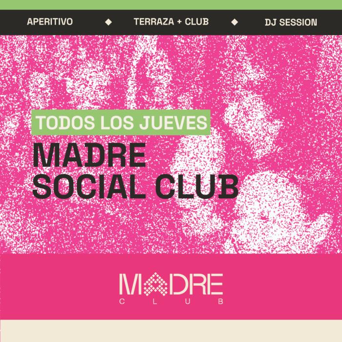 Cartel de Madre Social Club el Colmadón en MADRE