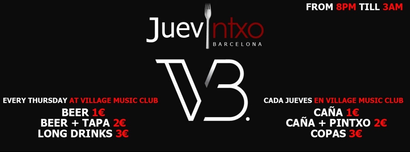 JUEVINTXO: BEER  AND TAPAS 1€ LONG DRINKS 3€ image