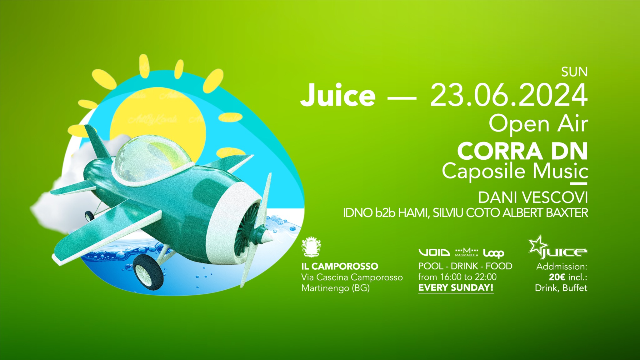 JUICE Open Air pres. AFTER CAPOSILE DJ CORRA DN image
