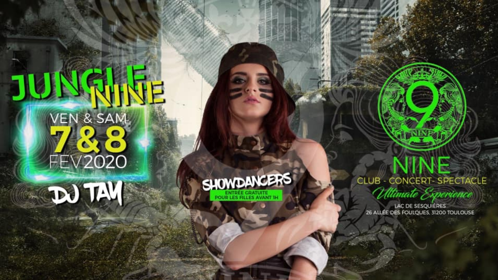 JUNGLE NINE __ 7-8 Fevrier 2020 au NINE CLUB image