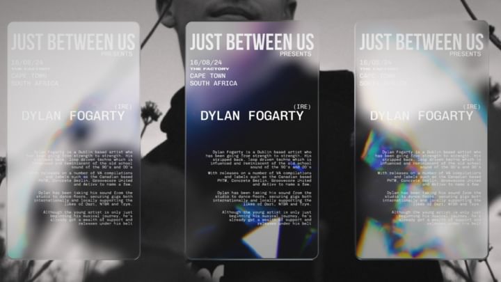 Cover for event: Just Between Us Ft. Dylan Fogarty