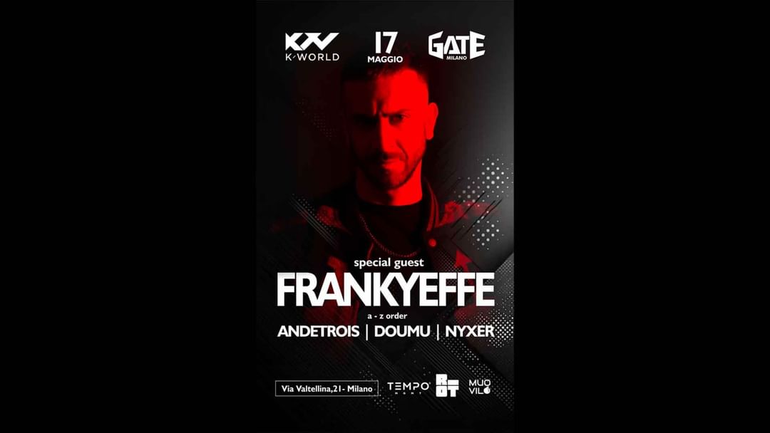 K-WORLD - FRANKYEFFE-Eventplakat
