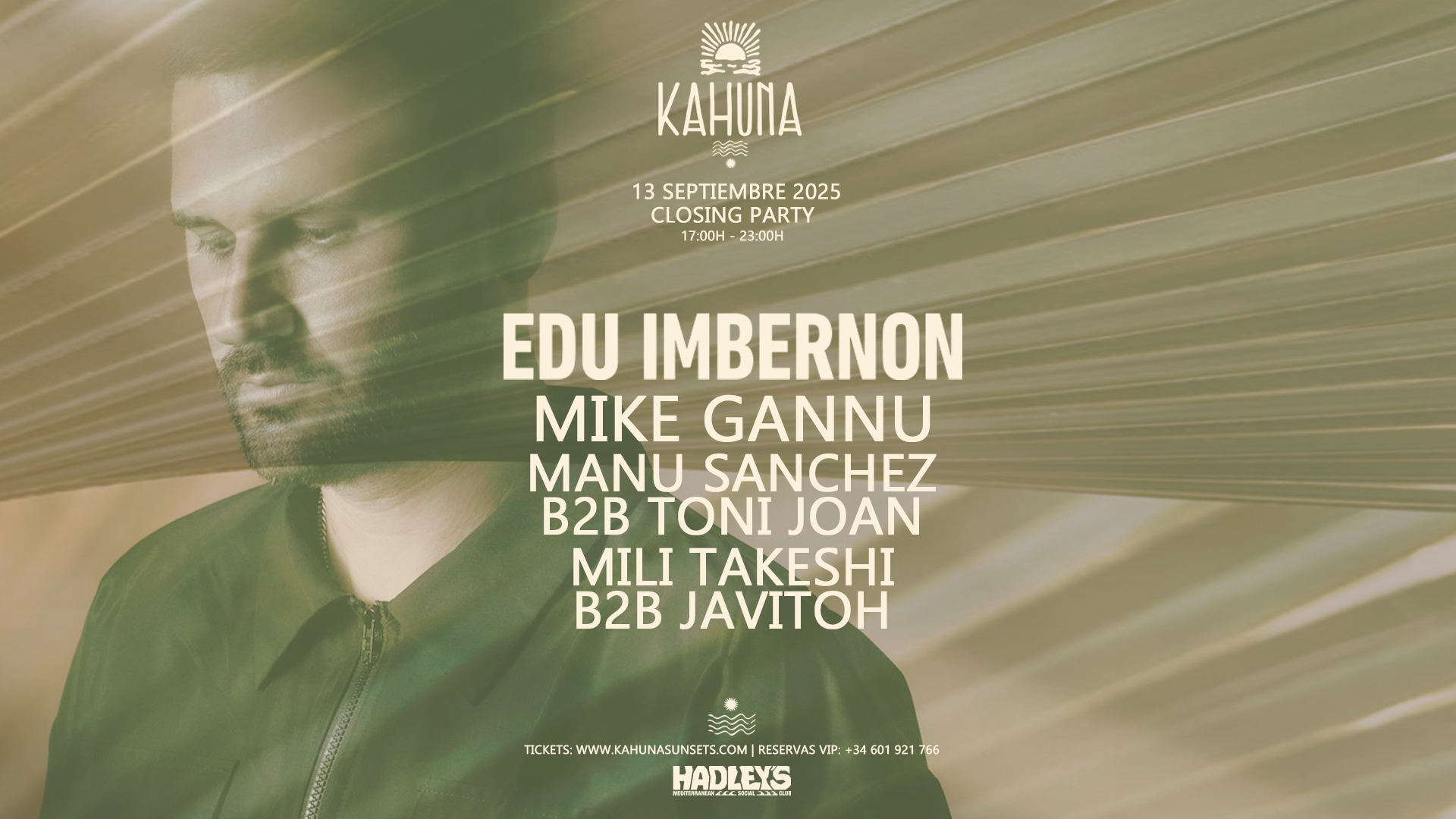 KAHUNA presents Edu Imbernon at Hadley’s by Danzû image