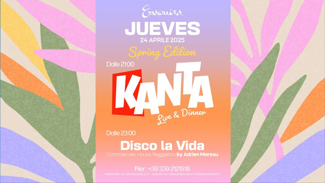 Kanta Live & Dinner event cover