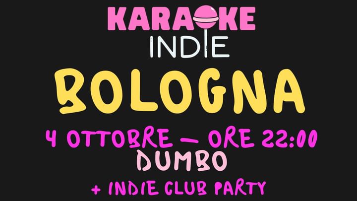 Cover for event: Karaoke indie Bologna + indie club DJ SET a DUMBO