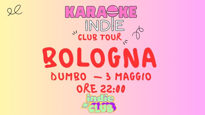 Cover for event: Karaoke indie Bologna + indie club party