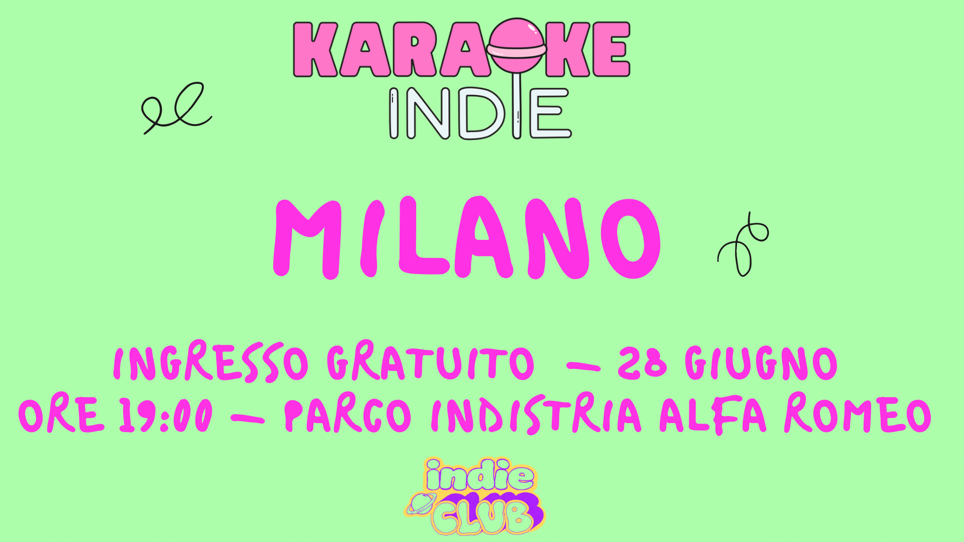 KARAOKE INDIE MILANO / INGRESSO GRATUITO / PARCO INDUSTRIA ALFA ROMEO image