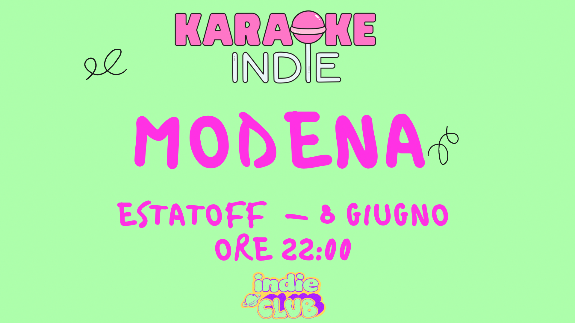 KARAOKE INDIE MODENA + INDIE CLUB PARTY  image