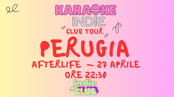 Cover for event: Karaoke indie Perugia 