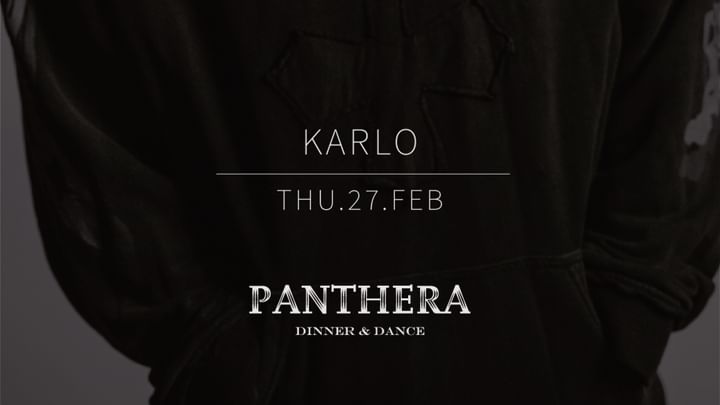 Cover for event: KARLO at Panthera