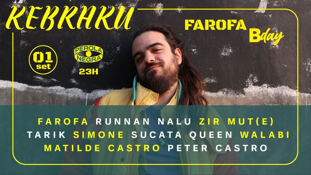 Copertina evento KEBRAKU - Aniversário FAROFA