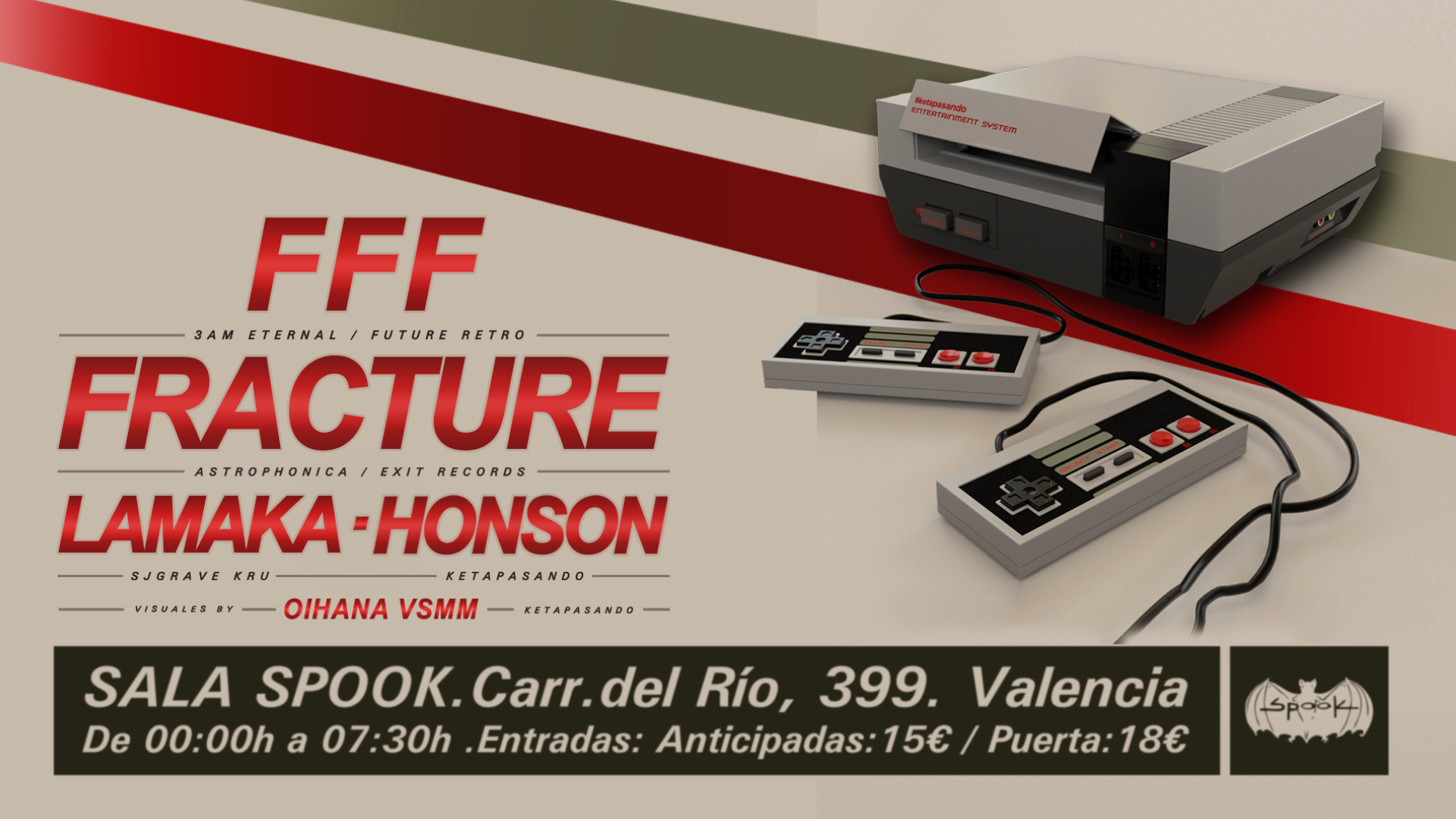 KETAPASANDO EL 23 DE SEPTIEMBRE EN SPOOK (VALENCIA)